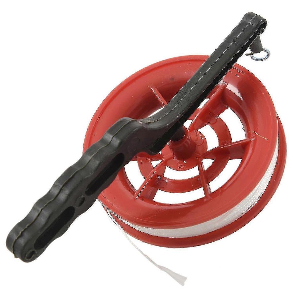 Durable 100m Twisted Nylon Kite Line Reel Winder with Lock, Outdoor Flying Gear
