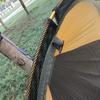 Outdoor Camping Hammock With Mosquito Net Double Single Person Anti-Tip Parachute Fabric Hanging Bed Aluminum Stand