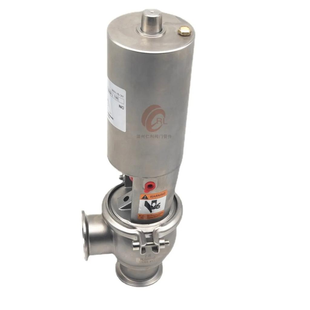 1.5" 2" 2.5" Tri Clamp SUS 304 Stainless Steel Sanitary Pneumatic Reversing Switch Direction Valve Homebrew Beer