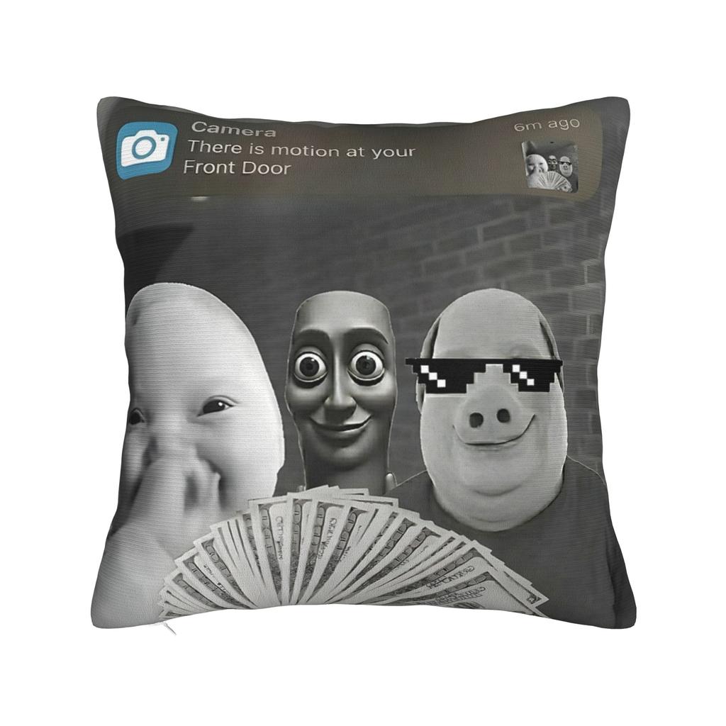 John Pork Traditional Polish Krakow Square Pillow Covers Room Funny Meme Cushion Case Cool Decor Throw Pillow Case 40*40