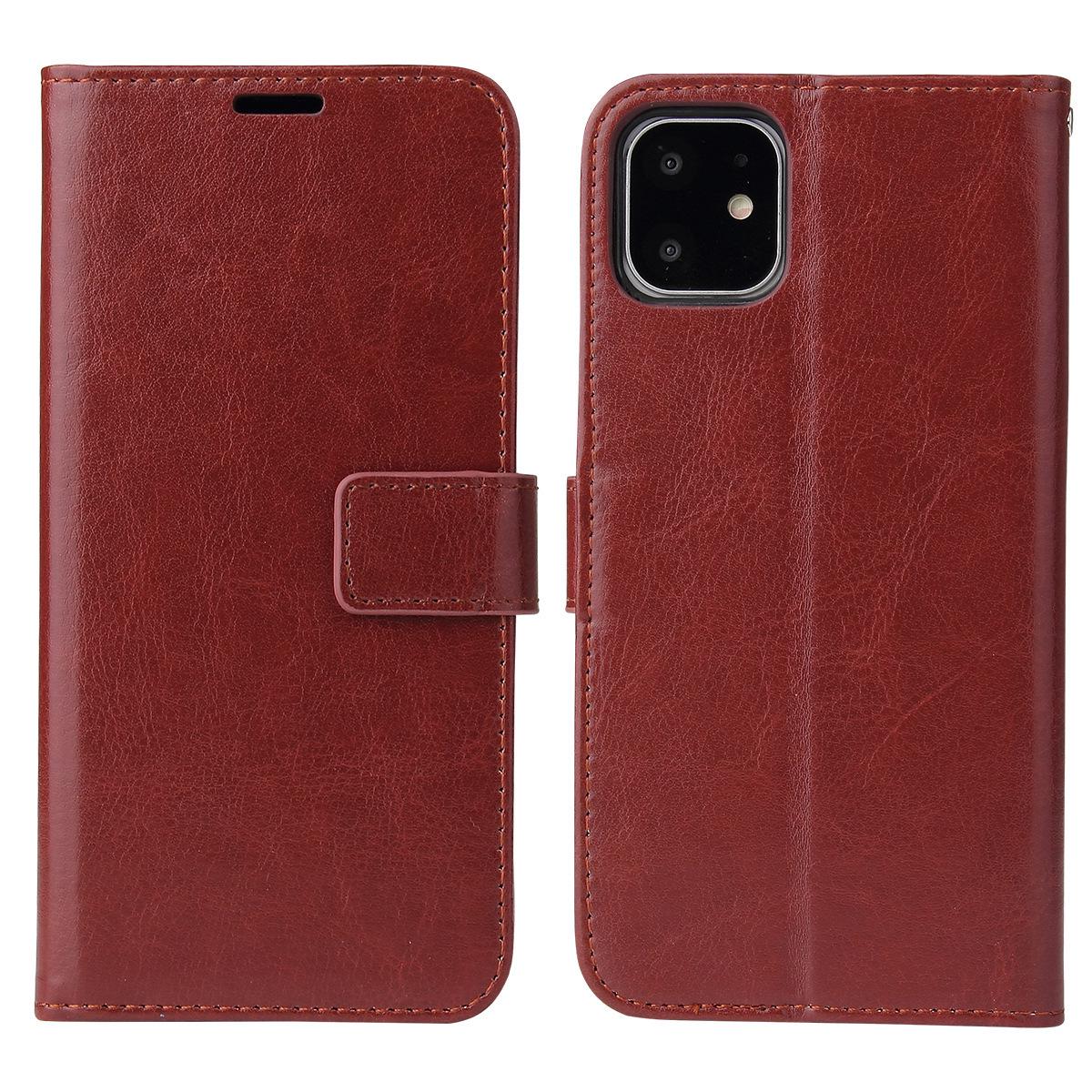 

Vivo Y30 Flip Cover, iPhone 6 Pro Protective Case, Crazy Horse Pattern, Apple 17E Leather, Crystal Material vivo Y30