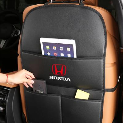 EDB3  Car Backseat Leather Storage Pockets Seat Back Travel Stowing Tidying Bag For Civic Accord City Jazz CR-Z Element Insight