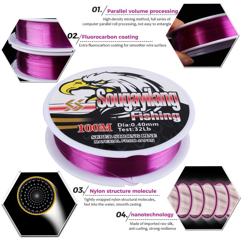 Fishing Line 100M Multifilament Braided Fishing Line Japanese Braided