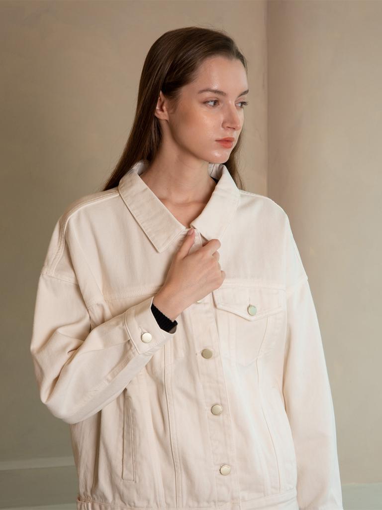 Wednesday Delight Wed Pure White Denim Jacket