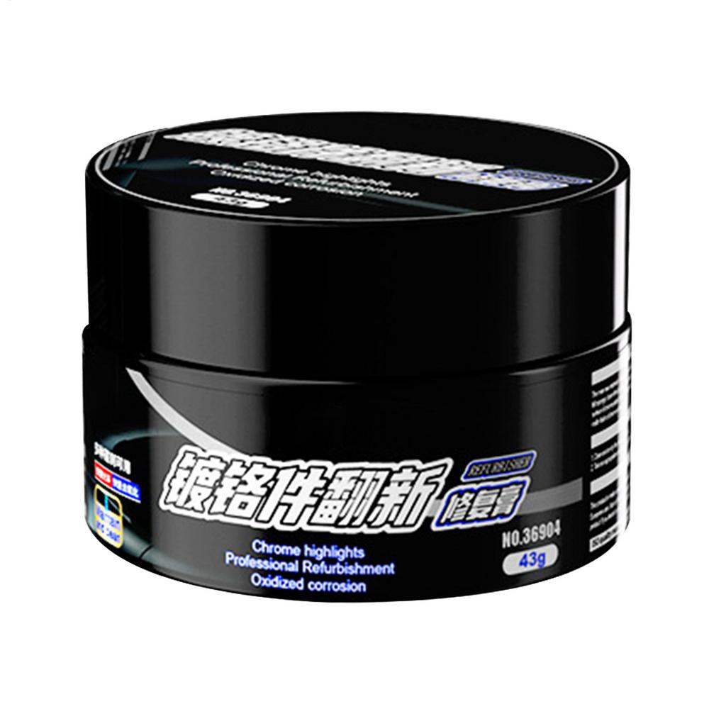 

Автомобильный полироль для хрома 43 г Полироль для тяжелых металлов Восстановитель и защитное средство Безопасный Удобный в использовании Многоцелевой Восстановление хрома Ржавчина