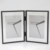 7 And 5 Inch Double Sided Transparent Fold Dual Photo Frame For Home Decor