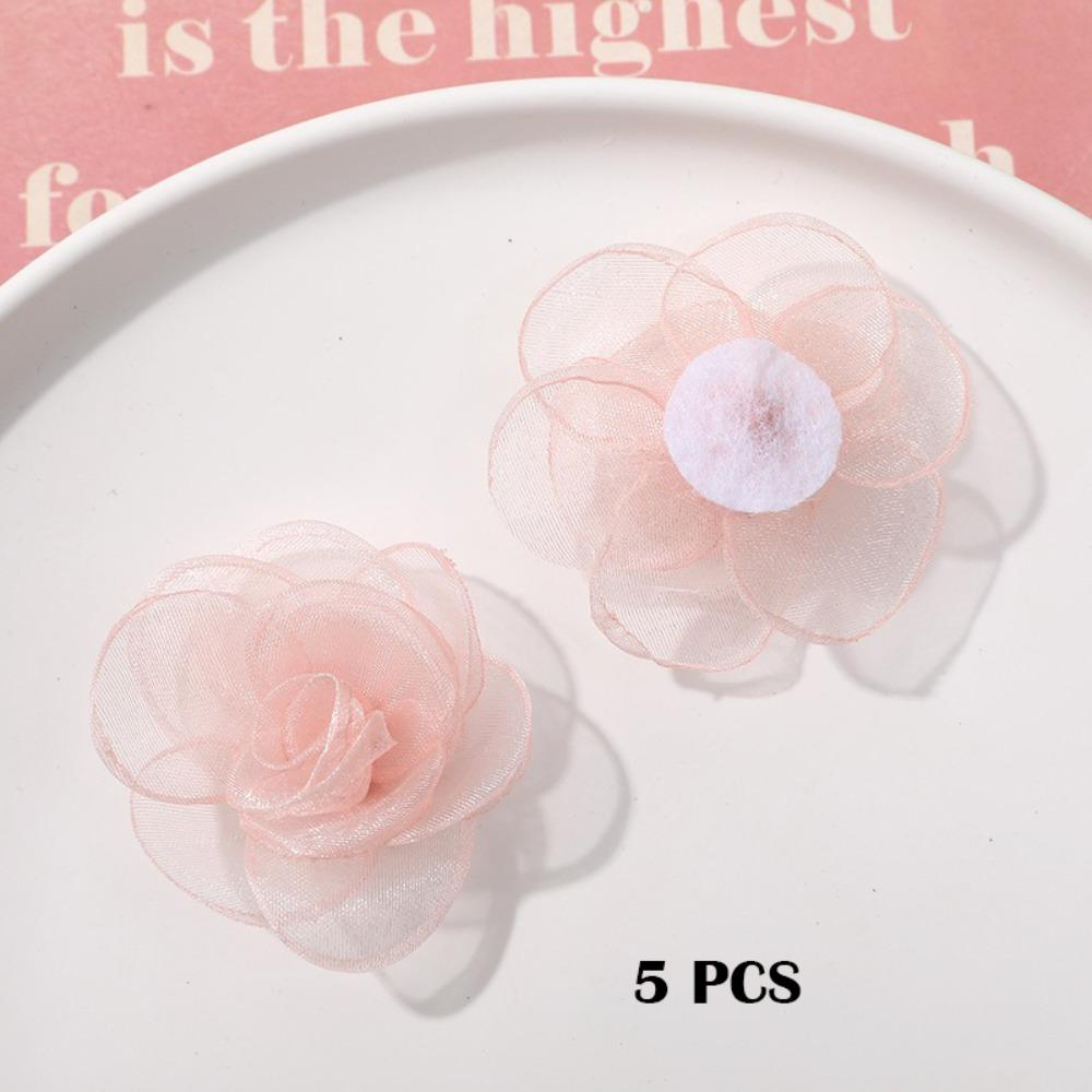 5 peças Material de Brinco de Malha Tecida Acessórios de Vestuário Feitos à Mão Novo Acessório de Presilha de Cabelo