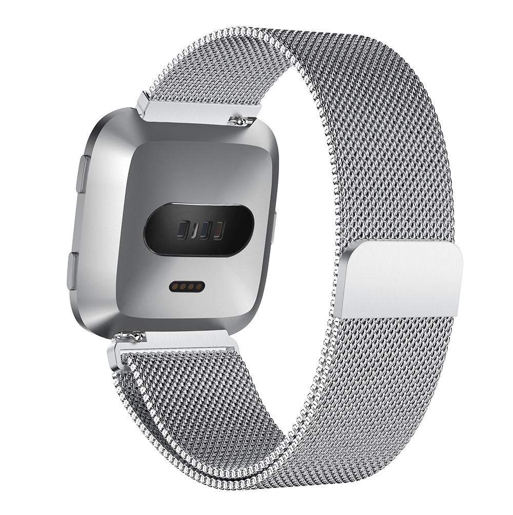 For Fitbit Versa Stainless Steel Milanese Magnetic Watch Band Wrist Watch Strap Replacement