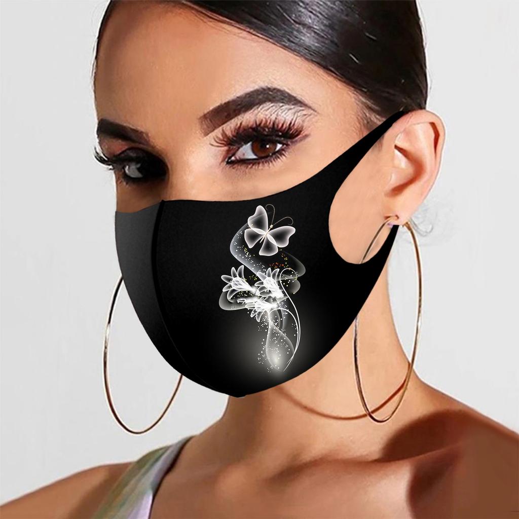Adult Mask Printed Mask for  Washable Face Mask