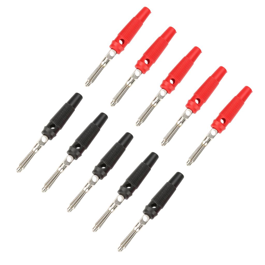 P3008 10PCS 4mm Banana Plug Jack For Speaker Amplifier Test Probes Connector