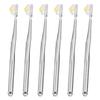 Miracle Toothbrush Slim Clear Black 6-Pack for Adults [Official]