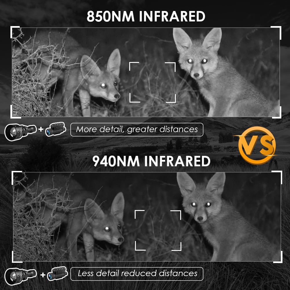 Lanterna LED Infraroșu UniqueFire UF1503 Viziune Nocturnă cu LED Infraroșu IR T50 de 50mm pentru Căutare Nocturnă și Uz Militar 1503 IR Zoom, Lumină,