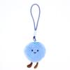 Fluffy Blueberry Plush Keychain Soft Stuffed Doll Toy Bag Pendant Phone Charms Block Bad Luck Home Decor Gift