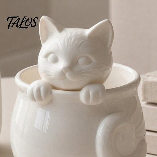 Talos 3D Printed Cat Teacup, Cute Coffee Cup, Figurine Mugs, Holiday and Birthday Gift for Milk Tea Lovers