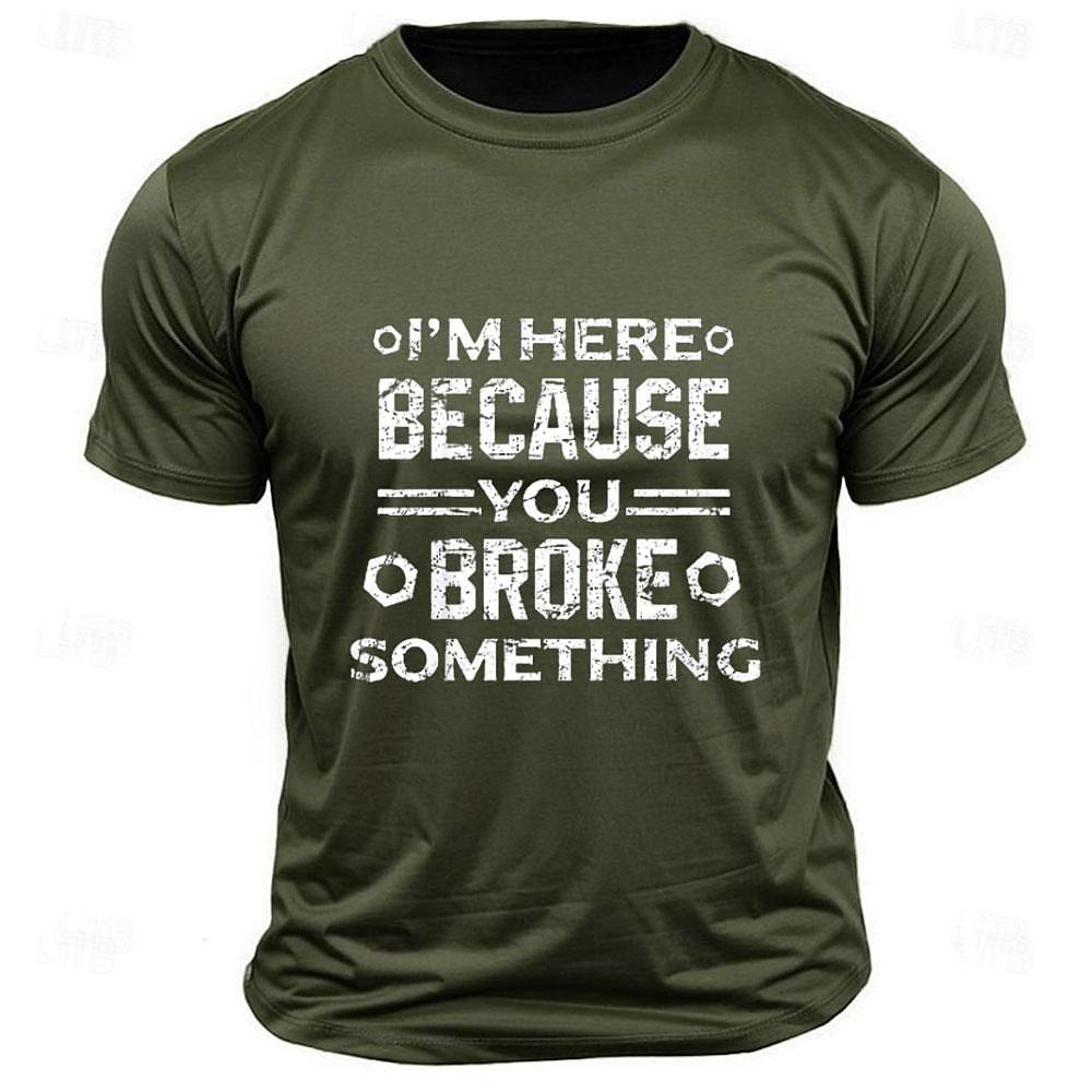 Casual Men's Letter Print T-shirts Clothes Oversized Loose O-neck Short Sleeve T-shirt New Daily Breathable T Shirt For Men