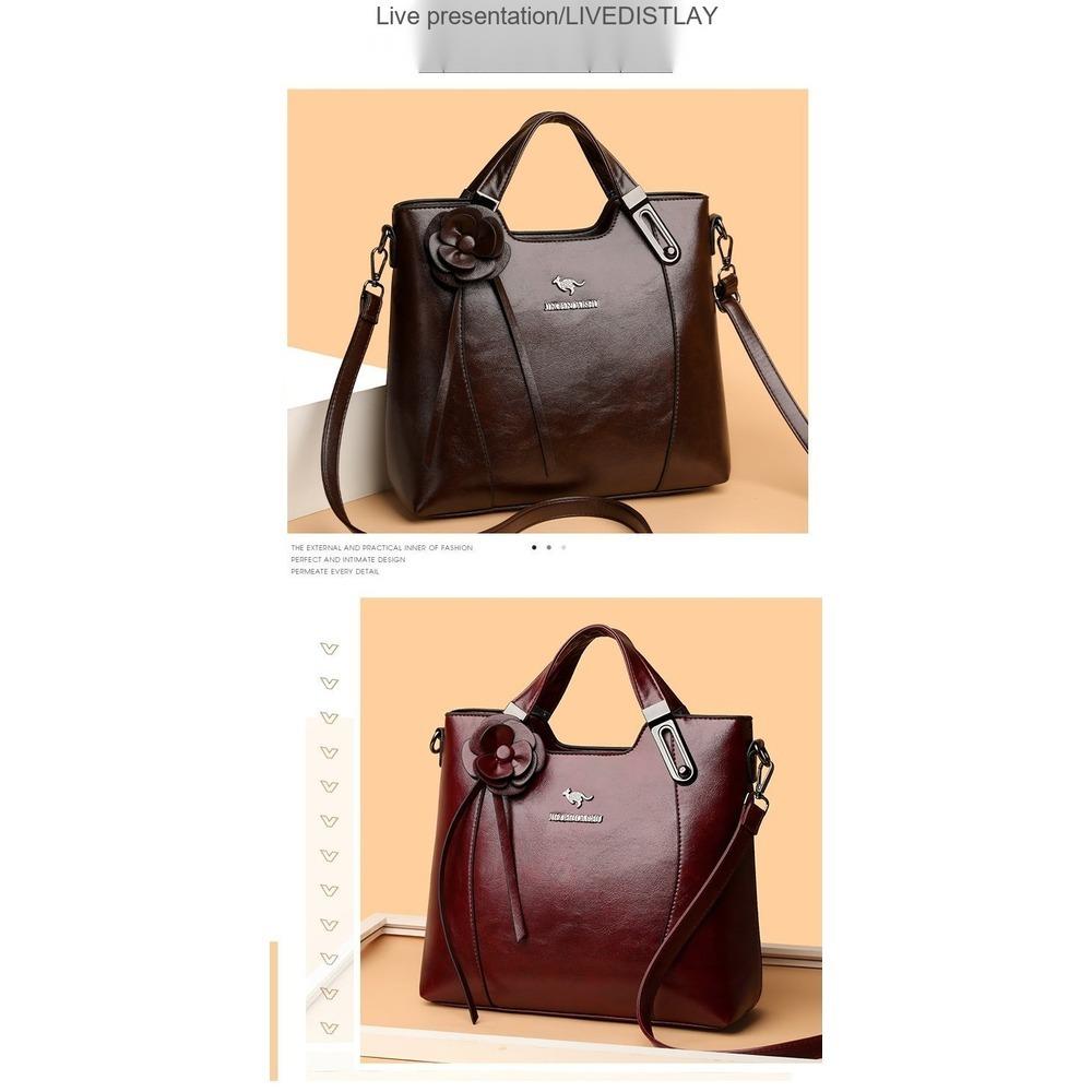 Bolso de Mano Ligero de Gran Capacidad Bolso de Hombro Cruzado para Uso Diario