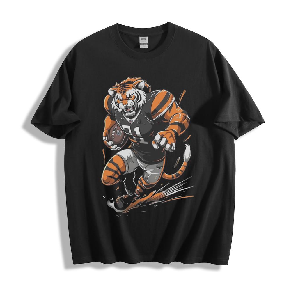 Bengals Tiger Football Player T-Shirt