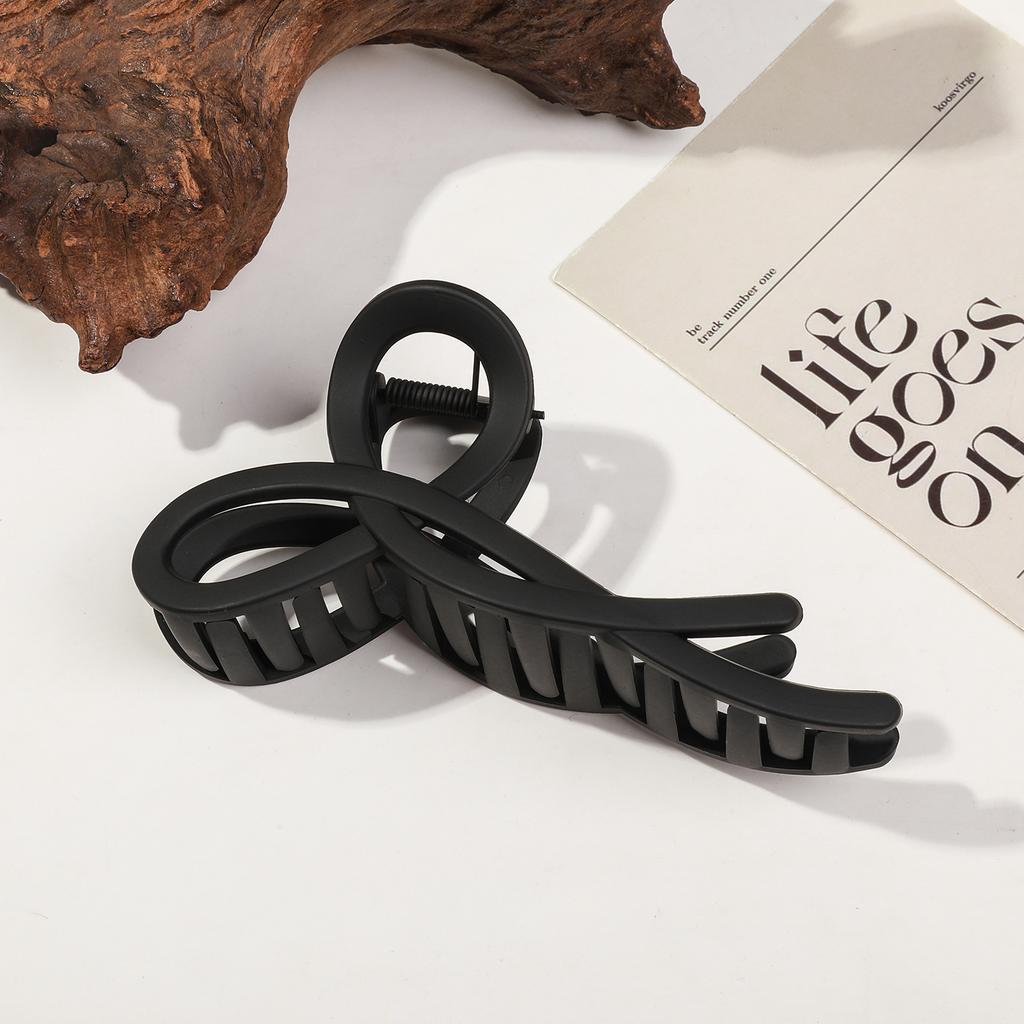 13CM Large Bow Ribbon Hair Claw Crab Matte Hairpins Ponytail Hair Accessories Women Acrylic Hair Clips Girls Barrettes Headbands