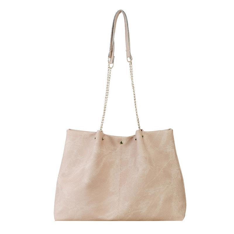 Fashionable and Casual Chain Single-shoulder Bag Minimalist Style Large-capacity Commuter Bag Tote Bag