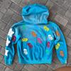 ZYLLO Y2K Trendy Letter Pattern Loose Casual Comfortable Hooded Zipper Retro Hoodie Jacket Top Unisex