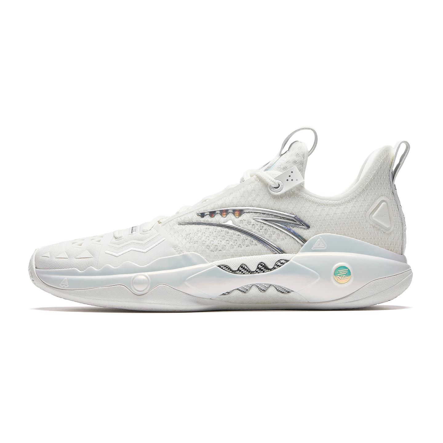 

Anta Shock Wave 5 Pro Low top Basketball Shoes Men s White 112611119S-1 42