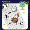 Pinit Sports Pin Badges For Pinit Casepattern 1