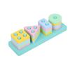 Kids 8-Note Xylophone Lacing Clock Rainbow Tower Four Sets Column Shape Board Worm Twist Baby Educational Toy MHWJ-003
