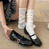 French Retro Red Light Mouth Thick Heel Single Shoes Women's Summer 2025 New with Skirt Versatile Round Head Mary Jane Shoes