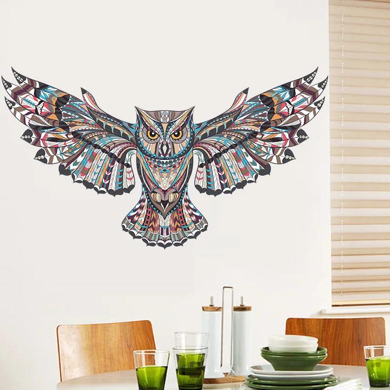 Removable Colorful Owl Kids Nursery Rooms Decorations Wall Decals Birds Flying Animals Vinyl Wall Stickers Self Adhesive Decor