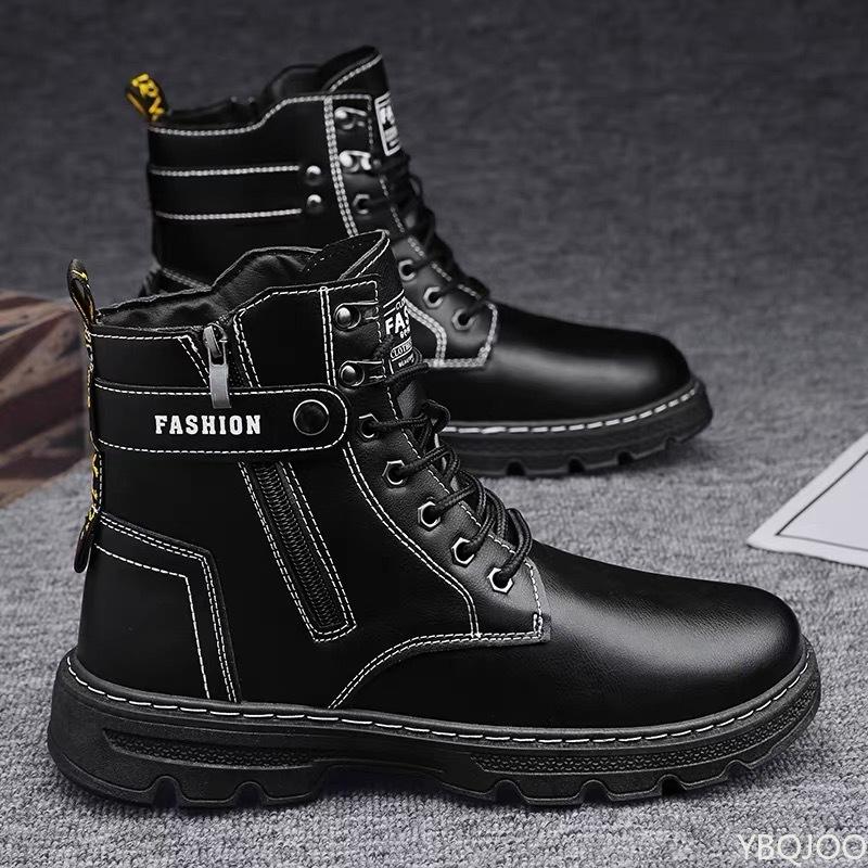 New Trendy High Top Men's Shoes Spring and Autumn New Design Sports Mountaineering Men's Versatile Casual Vulcanized Shoes