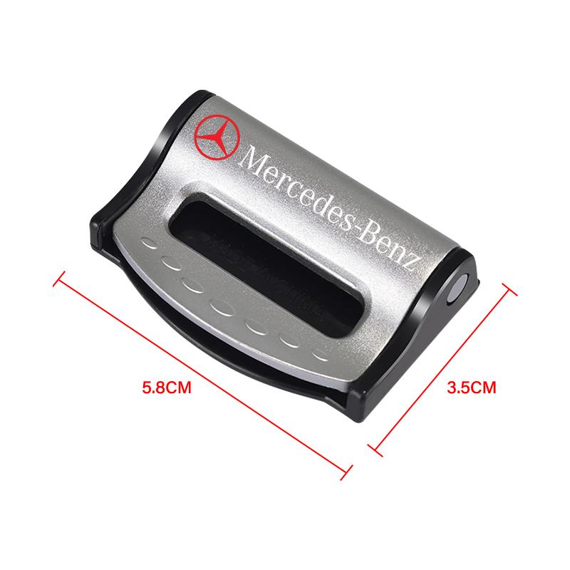 2Pcs Car Safety Seat Belt Buckle Clip Seatbelt Stopper Adjuster Clip For Mercedes-Benz AMG C500 C200 C300 A B C E GLA CLA GLK GL ML GLE W204 W205 W211