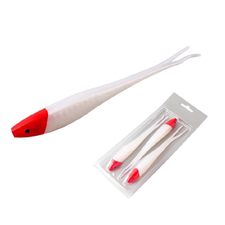 Soft Lure 17.5cm 18g Artificial Swimbait Forked Tail Fishing Lure Elastic Baits Fishing Tackle Accessories