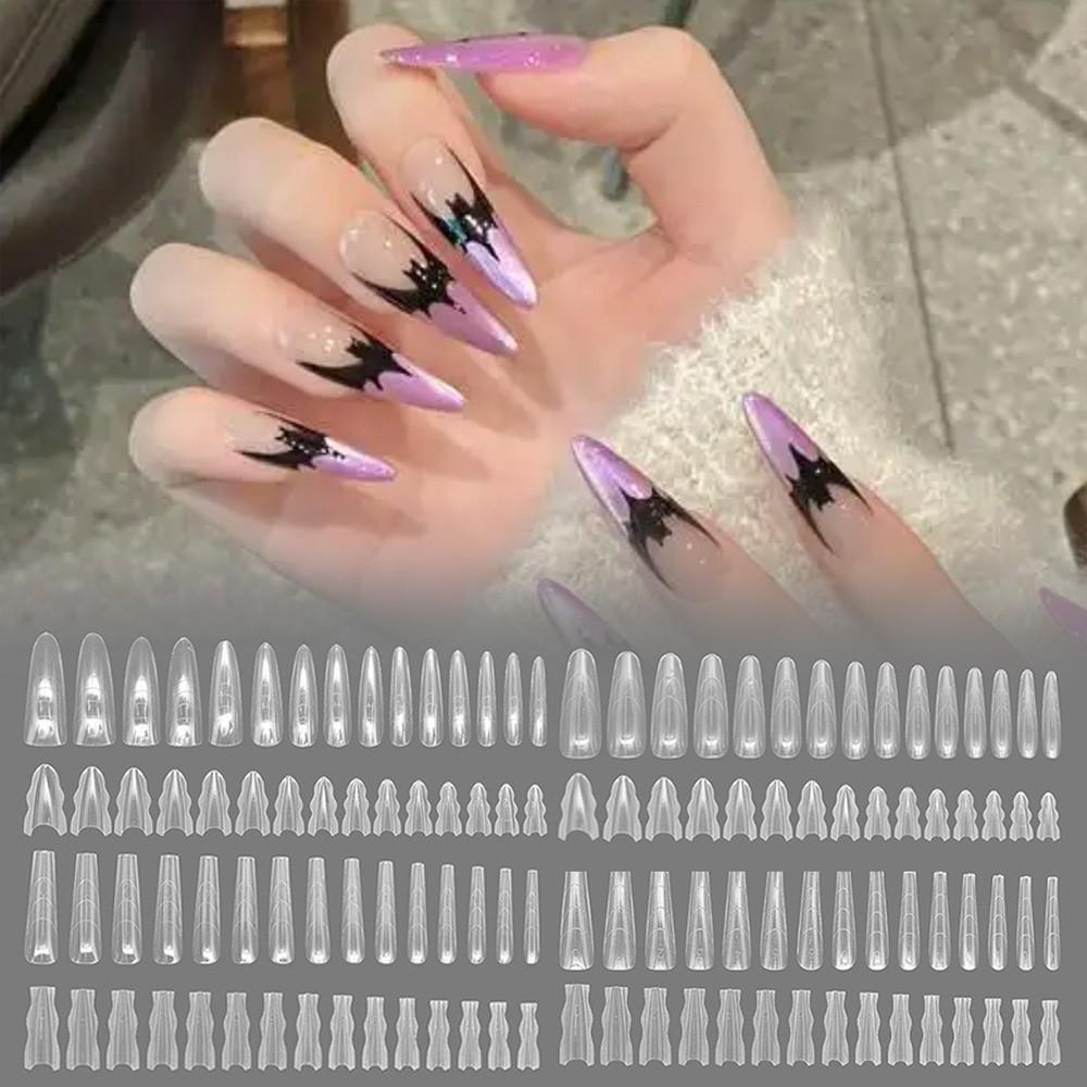 Ultradünne doppelseitige künstliche Nägel Sargform Nagelspitzen für den professionellen Gebrauch in Nagelstudios