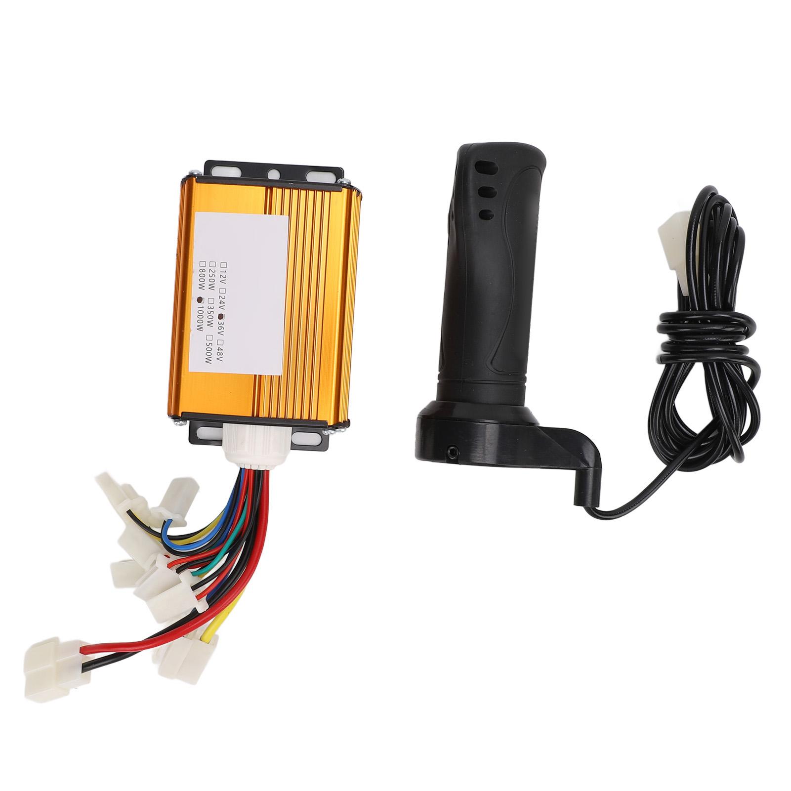 

Brushed Controller 36V 1000W Good Heat Dissipation Motor Speed Controller with Throttle Grip for