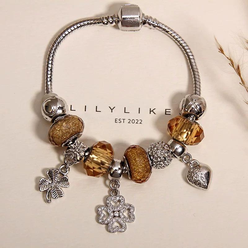 Elegant Women's Bracelet – Luxury Retro Beaded Design with Panjia Style for a High-End, Exquisite Feel.