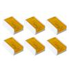 6Pcs Violin Rosin Bow String Rosin Instrument Accessory Low Dust Universal for Viola Cello Yellow