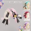 Sweet Japanese Lolita Hair Band With Lace Bow Butterfly Detail Handmade Cotton Headband Cosplay Anime Convention