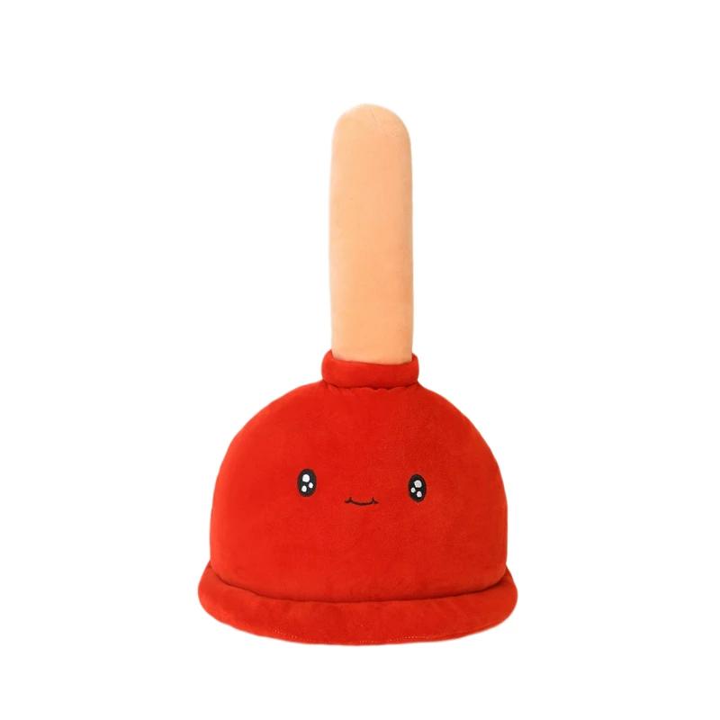 Funny Toilet Cleaner Plush Toys Creative Poop Plunger Stuffed Doll Friends Kawaii Room Decoration Birthday Gift for Friends
