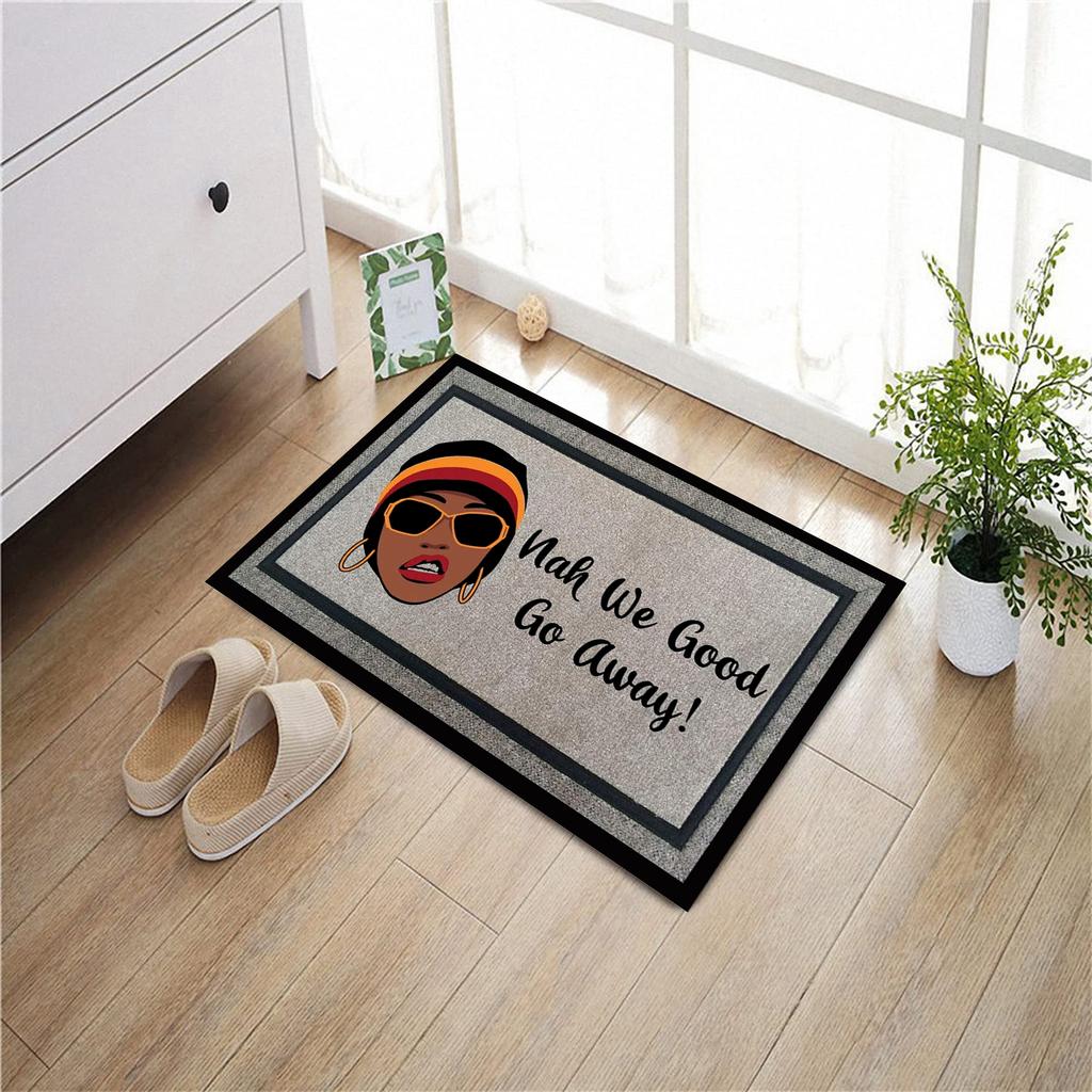 Nah We Good Go Away Doormat Rubber Bathroom Kitchen Mat Garden Garage Door Floor Mat Non-Slip Carpet Entrance Rug