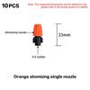 10Pcs Hanging Misting Nozzle Fog Nozzle Hanging Anti Drip Misting Sprinkler Kits For Hoses Mist Water Sprayer