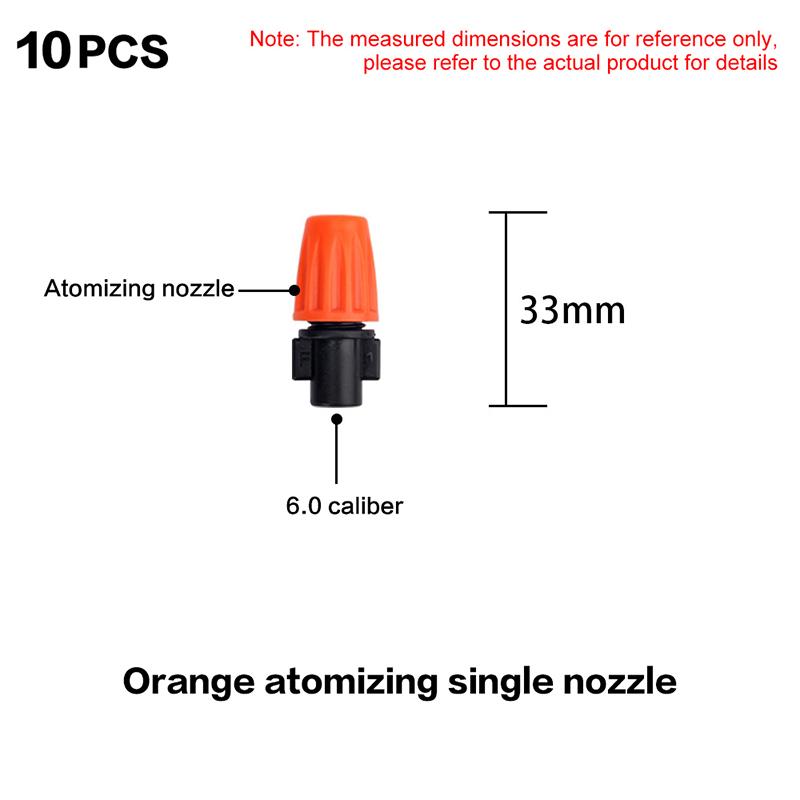 

10PCS Hanging Misting Nozzle Fog Nozzle Hanging Anti Drip Misting Sprinkler Kits For Hoses Mist Water Sprayer
