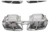 Silver Tailpipe Tip for Mercedes W221, W222, W212, W213, W204, W205 - Modified Square Outlet