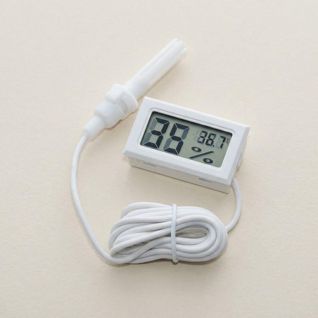 

Mini LCD Digital Thermometer Hygrometer High Precision Home Aquarium Temperature Humidity Monitor 1PC білий