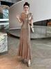 2026 Elegant Off-Shoulder Mermaid Wedding Dress for Mothers