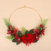 1Pc Simulation Artificial Flower Bud Green Plant Wedding Handheld Wreath, for Wedding Dress Accessories