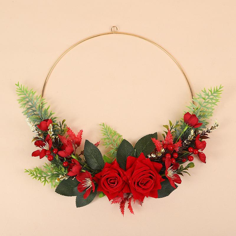 1Pc Simulation Artificial Flower Bud Green Plant Wedding Handheld Wreath, for Wedding Dress Accessories