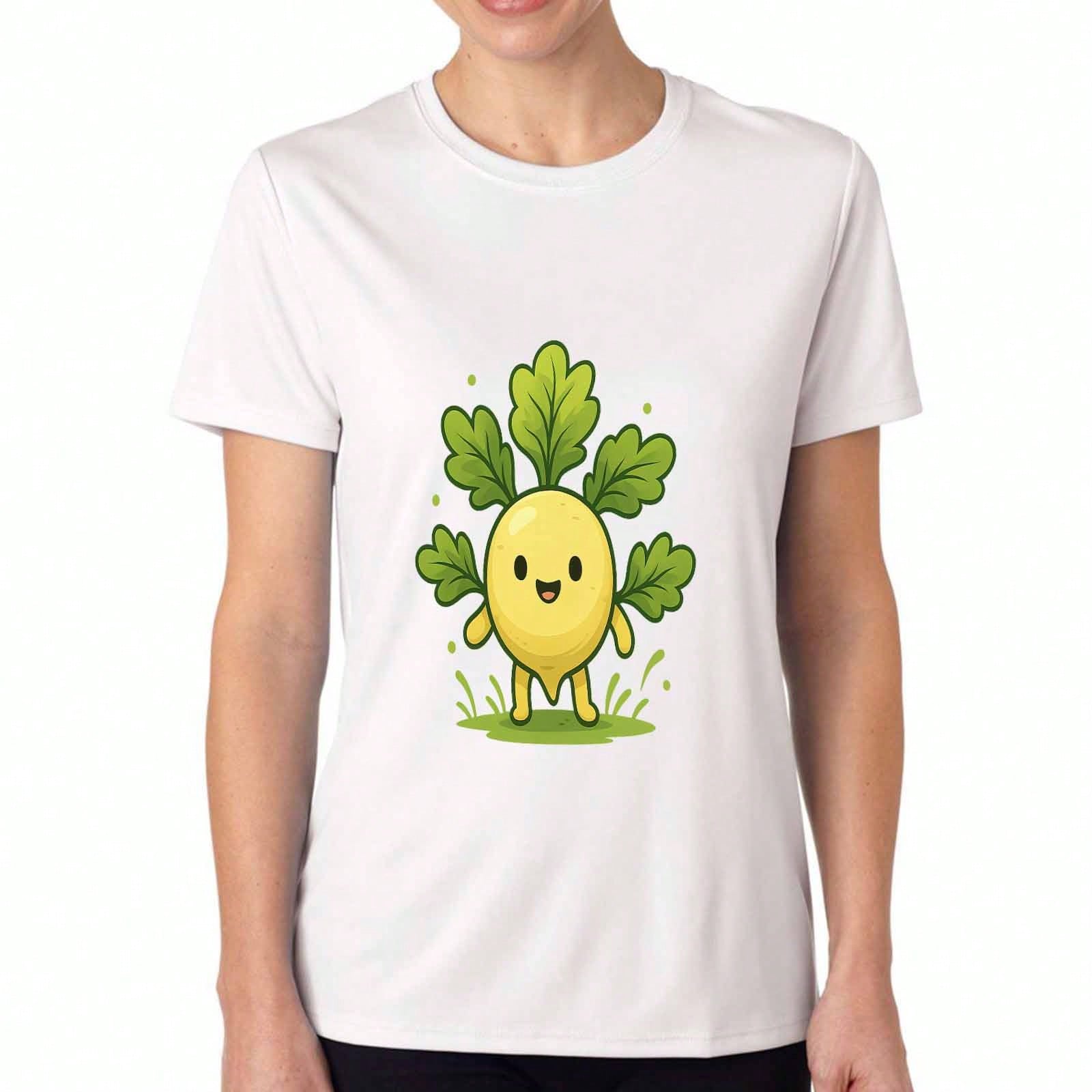 Cute Sea Anemone Ladies Cotton T Shirt, Premium Cotton Print, Durable, Casual Fashion, Team Sea Anemone Graphic Tee, Stylish Sea Creature Top, Soft Fa S разноцветный