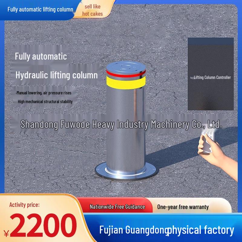 Fully Automatic Hydraulic Bollard: Semi-Automatic Remote Control, Stainless Steel Anti-Collision Column for Schools and Prisons Hydraulic Lifting Bollard (Deposit)