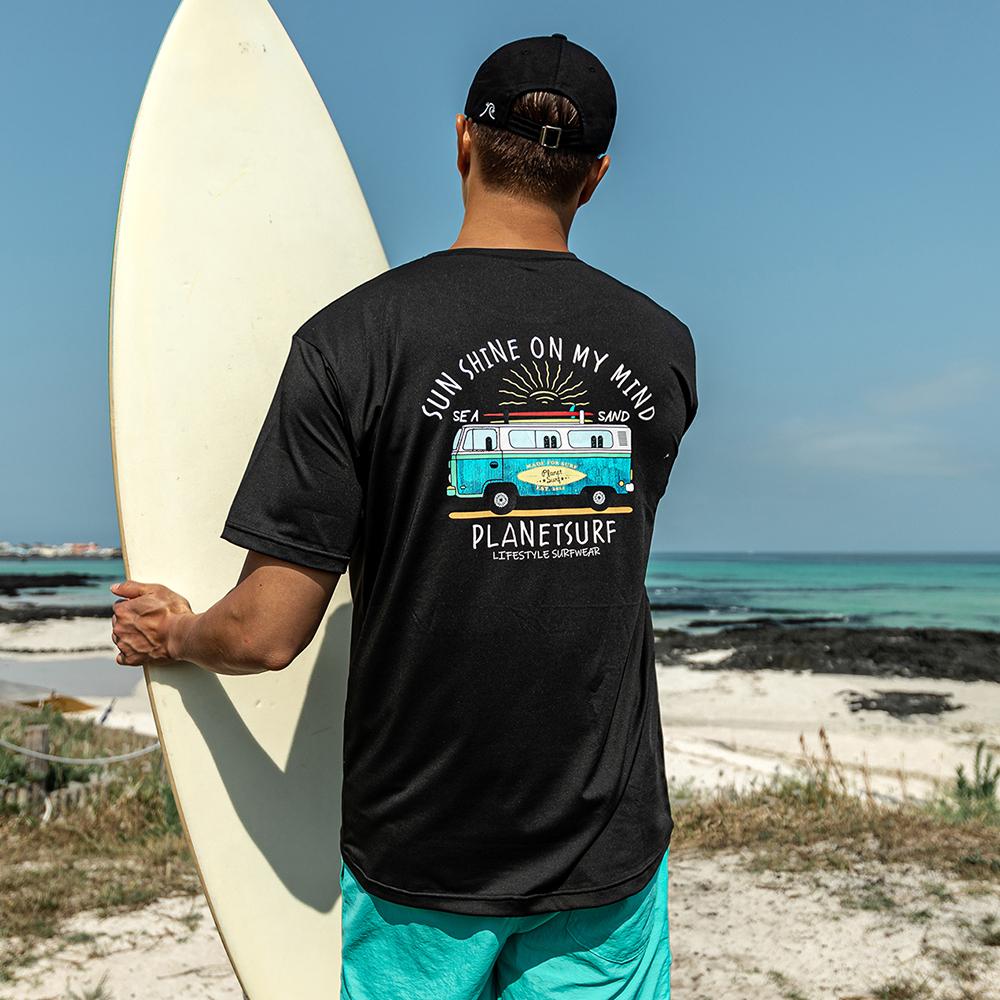 Peullaenisseopeu Men'S Short Sleeve Rash Guard Ps027Bumt