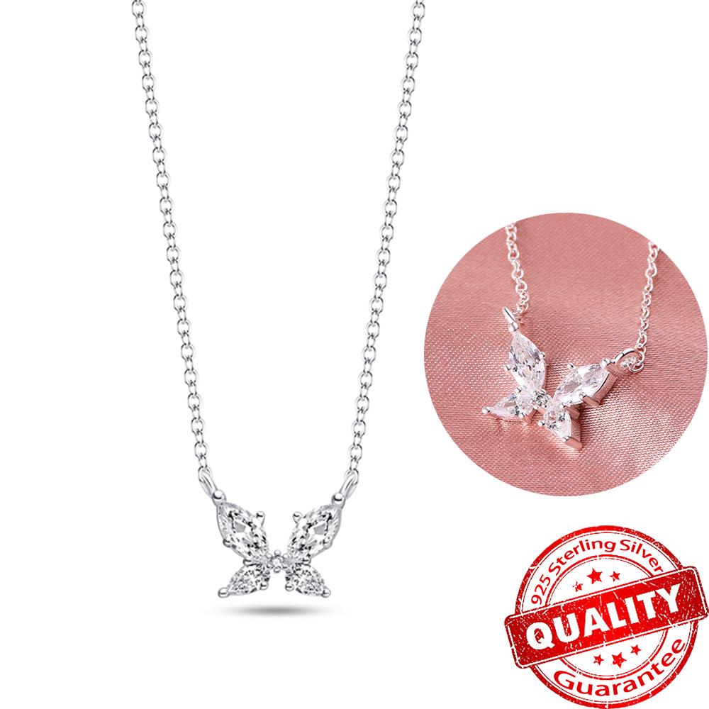 New Sterling copper Moon Protective Hand Pendant Chain Necklace 925 copper Charm Necklace for Women Fine Zircon Gift